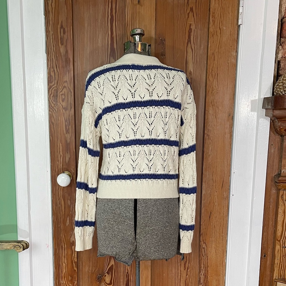 Universal Thread Collard Cropped Knit Sweater ~ S… - image 5